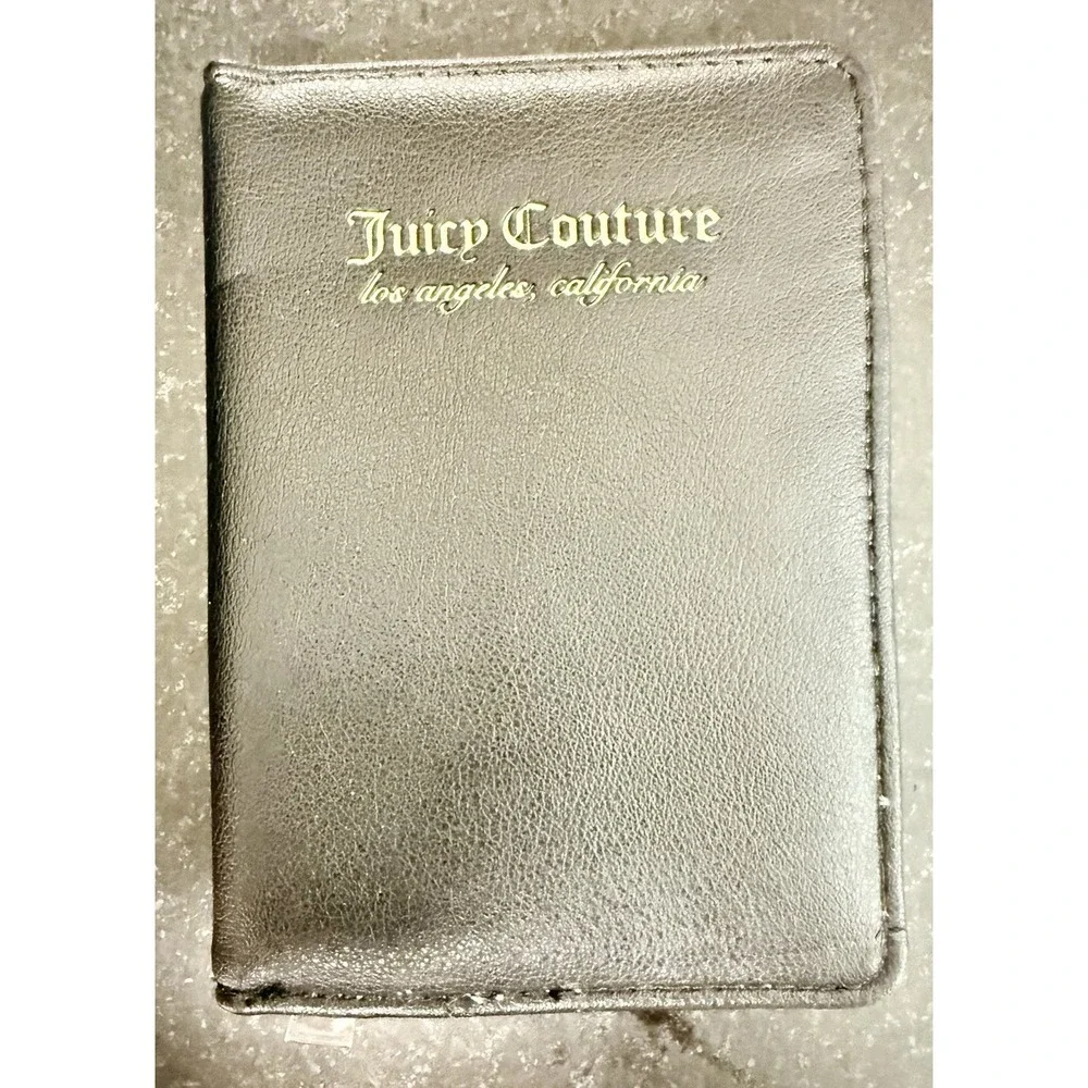 Juicy Couture Black Backpack Wallet Set Gold Studs Logo Lined Y2K Style